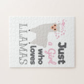 Nur ein Mädchen, das Llamas Puzzle (Horizontal)