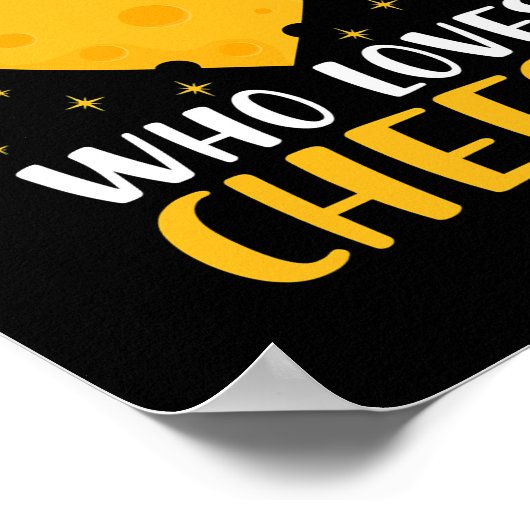 Nur ein Mädchen, das Mac Cheese Funny Food Puff Li Poster (Ecke)