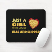 Nur ein Mädchen, das Mac und Käse Liebe Mousepad (Mit Mouse)