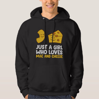 Nur ein Mädchen das Mac und Käse liebt Liebt Makka Hoodie