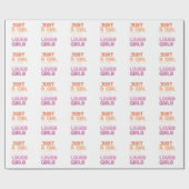 Nur ein Mädchen, das Mädchen Liebe Geschenkpapier (Flach)