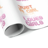 Nur ein Mädchen, das Mädchen Liebe Geschenkpapier (Rolleneckpunkt)