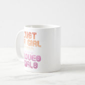 Nur ein Mädchen, das Mädchen Liebe Kaffeetasse (Vorderseite Links)
