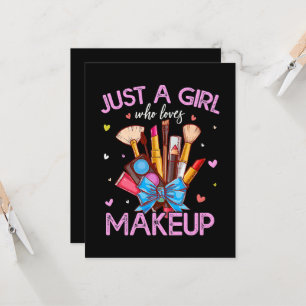 Nur ein Mädchen, das Make-up liebt Einladung