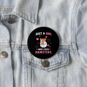 Nur ein Mädchen, das meine Hamster Liebe Button (Beispiel)