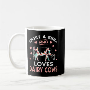 Nur ein Mädchen, das Milchkühe Lieben Funny Gift D Kaffeetasse