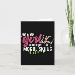 Nur ein Mädchen, das Mogul Ski Liebe - Mogul Skier Karte