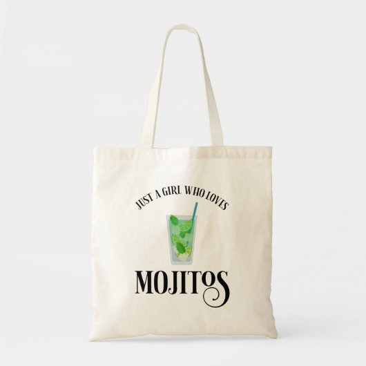 Nur ein Mädchen, das Mojitos Lieben Tragetasche (Vorne)