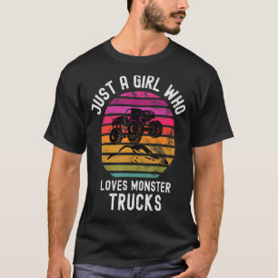 Nur ein Mädchen, das Monster-Lkw-Niedliche Mädchen T-Shirt
