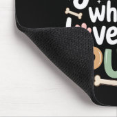 Nur ein Mädchen, das Mops Lieben Hunde Tierfreunde Mousepad (Ecke)