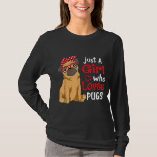 Nur ein Mädchen, das Möpsen Lieben - Niedlicher Mo T-Shirt