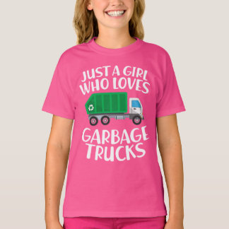 Nur ein Mädchen, das Mülltransporter Liebe T-Shirt