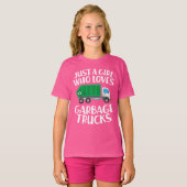 Nur ein Mädchen, das Mülltransporter Liebe T-Shirt (Vorne ganz)