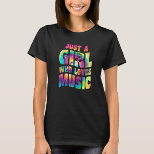 Nur ein Mädchen, das Musik liebt Sänger Zitat Musi T-Shirt