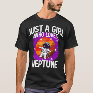 Nur ein Mädchen, das Neptun Liebe T-Shirt