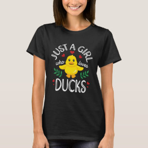 Nur ein Mädchen, das Niedlich Ducks Lieben T-Shirt