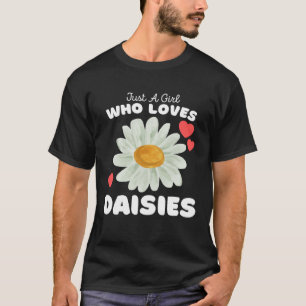 Nur ein Mädchen, das Niedliche Girls Daisies Liebe T-Shirt