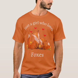 Nur ein Mädchen, das Niedliche Herzgeschenke für F T-Shirt