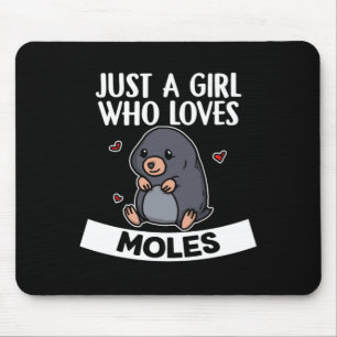Nur ein Mädchen, das Niedliche Mole-Kostüme Liebe Mousepad