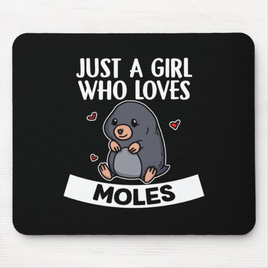 Nur ein Mädchen, das Niedliche Mole-Kostüme Liebe Mousepad (Vorne)