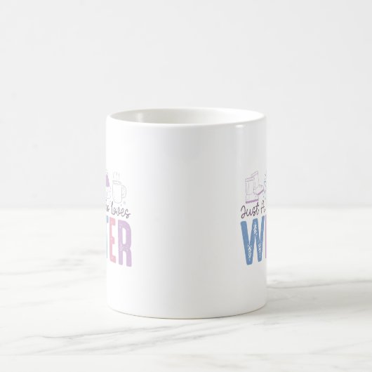 Nur ein Mädchen, das Niedliches saisonales Design Kaffeetasse (Mittel)