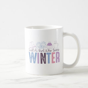 Nur ein Mädchen, das Niedliches saisonales Design Kaffeetasse