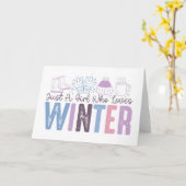 Nur ein Mädchen, das Niedliches saisonales Design  Karte (Gelbe Blume)