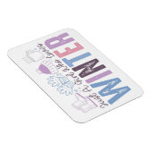 Nur ein Mädchen, das Niedliches saisonales Design  Magnet (Rechte Seite)