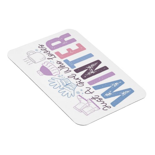 Nur ein Mädchen, das Niedliches saisonales Design Magnet (Rechte Seite)