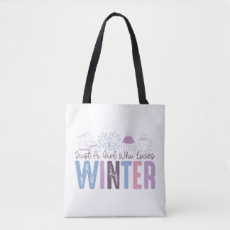 Nur ein Mädchen, das Niedliches saisonales Design Tasche