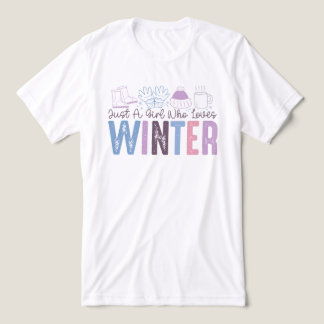Nur ein Mädchen, das Niedliches saisonales Design  Tri-Blend Shirt
