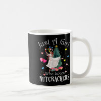 Nur ein Mädchen, das Nussknacker liebt, lustiges B