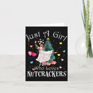 Nur ein Mädchen, das Nussknacker lustige Ballettrö Karte