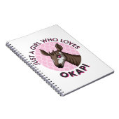 Nur ein Mädchen, das Okapi Lieben, Okapi Obsession Notizblock (Rechte Seite)