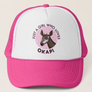 Nur ein Mädchen, das Okapi Lieben, Okapi Obsession Truckerkappe