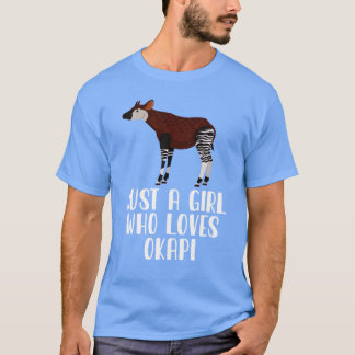 Nur ein Mädchen, das Okapi Lieben T-Shirt