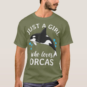 Nur ein Mädchen, das Orcas Killer Wale Sea Liebe T-Shirt