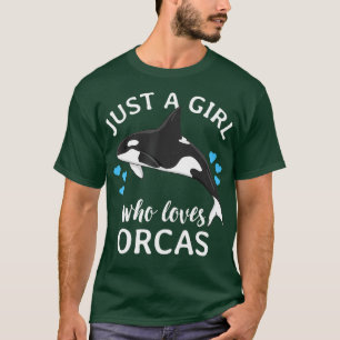 Nur ein Mädchen, das Orcas Killer Wale Sea Liebe T-Shirt