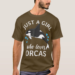 Nur ein Mädchen, das Orcas Killer Wale Sea Ocea Li T-Shirt