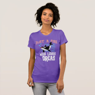 Nur ein Mädchen, das Orcas-Kinder Lieben Orca Kill T-Shirt