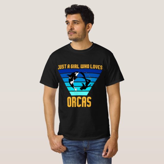 Nur ein Mädchen, das Orcas Liebe T-Shirt (Vorne ganz)