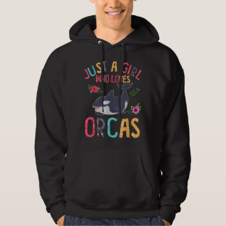 Nur ein Mädchen, das Orcas Niedlich Killer Whales  Hoodie