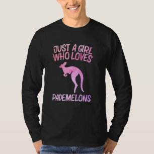Nur ein Mädchen, das Pademelons für Frauen Kangaro T-Shirt