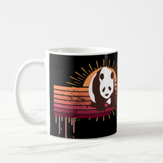 Nur ein Mädchen, das Panda Liebe Kaffeetasse (Links)