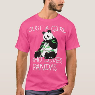 Nur ein Mädchen, das Pandas Lieben Geschenk Frauen T-Shirt
