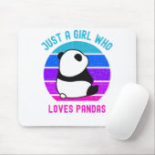 Nur ein Mädchen, das Pandas Lieben Mousepad (Mit Mouse)