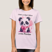 Nur ein Mädchen, das Pandas Lieben - Niedlich Pand