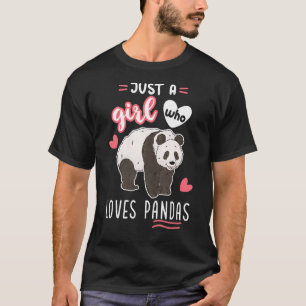Nur ein Mädchen, das Pandas Lieben T-Shirt
