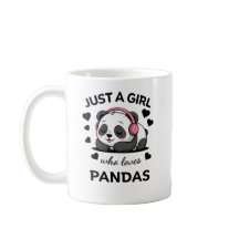 Nur ein Mädchen, das Pandas liebt Tasse - Süße Pan