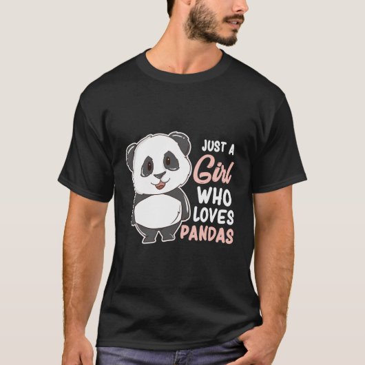 Nur ein Mädchen, das Pandas Niedlich Panda Girl Li T-Shirt (Vorderseite)